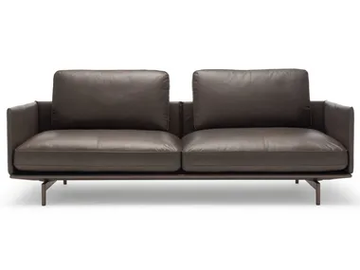 ROLF BENZ 536 LIV SMART - 3 seater leather sofa by Rolf Benz - view 2